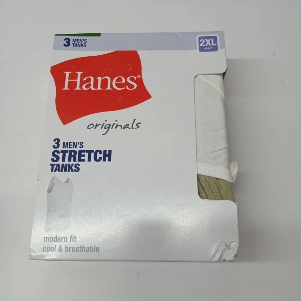 Hanes Originals Men's Stretch Tanks 3-Pack - XXL or 3XL